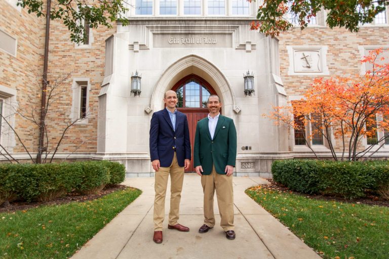 Andy Hagans & Jimmy Atkinson at the University of Notre Dame
